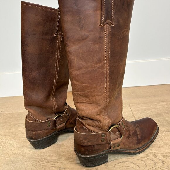 Frye Brown Heeled Boots - Picture 4 of 9